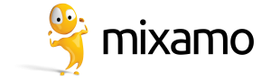 Mixamo Logo - Black With Mascot (1)