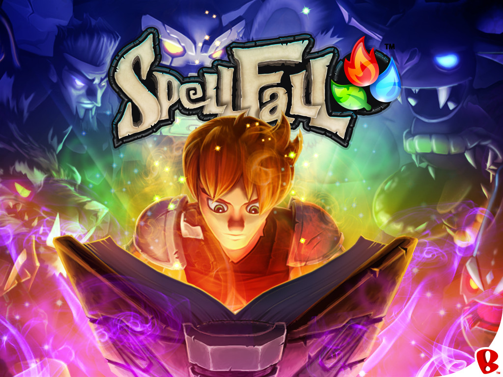 Spellfall title screen