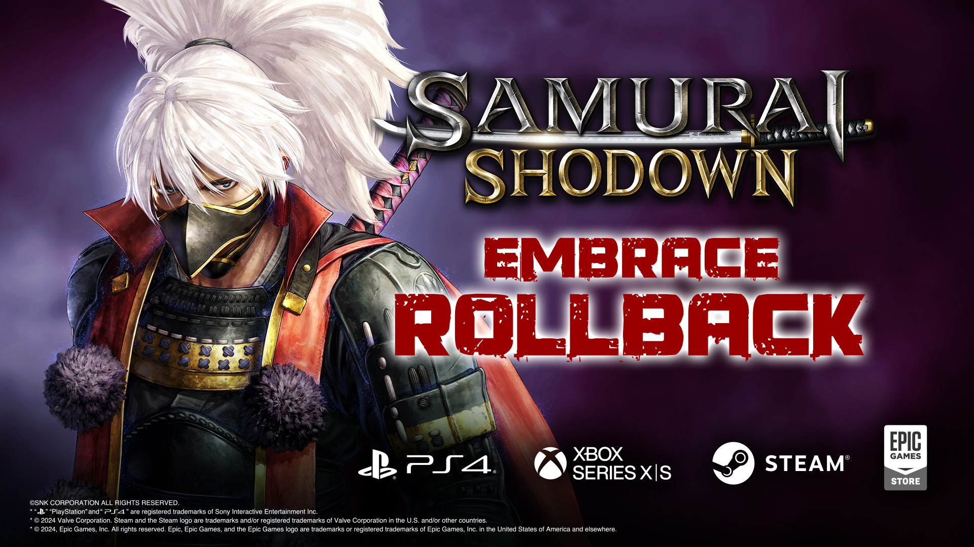 SAMURAI SHODOWN Integrates Rollback Netcode Update for Xbox Series X|S and  PlayStation®4! - TriplePoint Newsroom